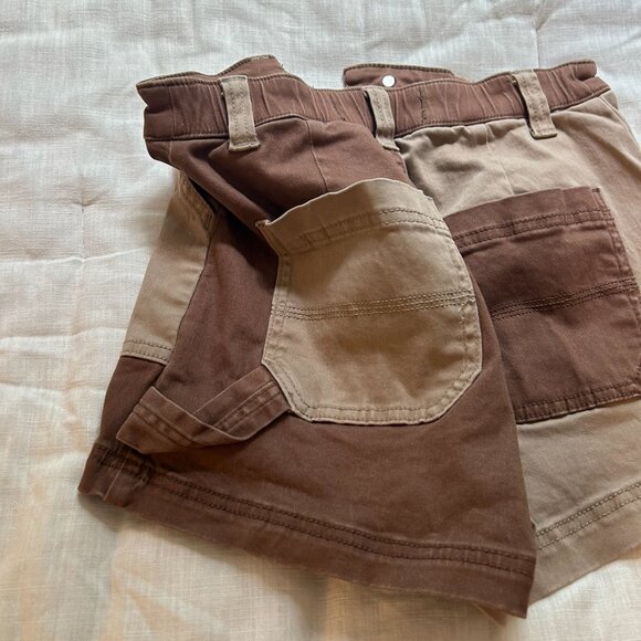 Hollister Brown Patchwork Cargo Shorts - Picture 5 of 5